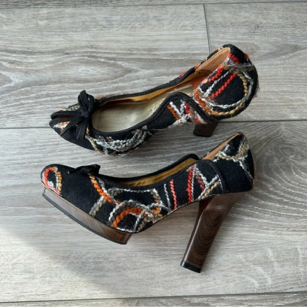 Isabel Toledo Vegan Pilgrim Platform Heels